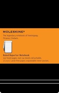 Moleskine Reporter Notebook, Pocket, Ruled, Black, Hard Cover (3.5 X 5.5) (Hardcover) - [몰스킨]클래식 리포터 룰드/블랙 하드 P