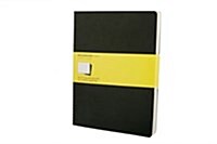 Moleskine Cahier Journal (Set of 3), Extra Large, Squared, Black, Soft Cover (7.5 X 10) (Paperback)