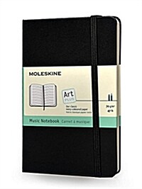 Moleskine Art Plus Music Notebook, Pocket, Black, Hard Cover (3.5 X 5.5) (Imitation Leather)