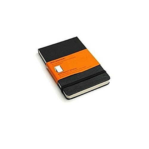 Moleskine Reporter Notebook, Pocket, Ruled, Black, Hard Cover (3.5 X 5.5)