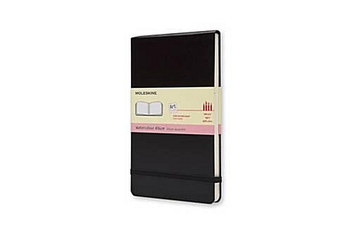 Moleskine Art Plus Watercolor Album, Large, Black, Hard Cover (5 X 8.25) (Imitation Leather)