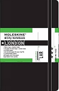 Moleskine City Notebook - London, Pocket, Black, Hard Cover (3.5 X 5.5) (Imitation Leather)