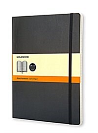 Moleskine Classic Notebook, Extra Large, Ruled, Black, Soft Cover (7.5 X 10) (Paperback)