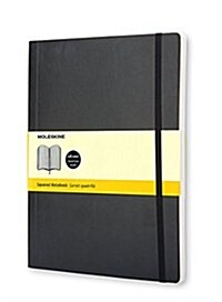 Moleskine Classic Notebook, Extra Large, Squared, Black, Soft Cover (7.5 X 10) (Paperback)