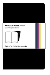 Moleskine Volant Notebook Plain Black Pocket (Paperback)