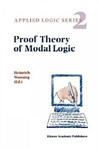 Proof Theory of Modal Logic (Paperback)