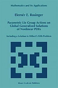 Parametric Lie Group Actions on Global Generalised Solutions of Nonlinear Pdes: Including a Solution to Hilberts Fifth Problem (Paperback)