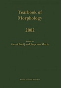 Yearbook of Morphology 2002 (Paperback)