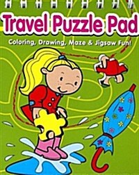 Travel Puzzle Pad Green (Paperback, Spiral)