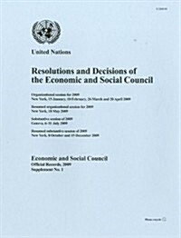 Resolutions and Decisions of the Economic and Social Council (Paperback)