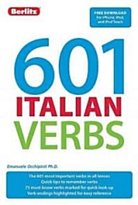 Berlitz 601 Italian Verbs (Paperback, Pass Code, Bilingual)