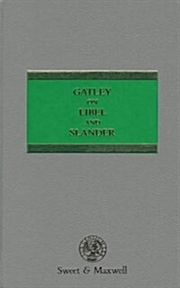Gatley on Libel and Slander (Hardcover, 9th)