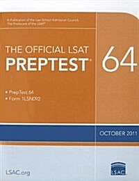 The Official LSAT Preptest 64: (oct. 2011 Lsat) (Paperback)
