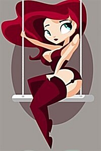 Pin-Up Girl on a Swing Journal: 150 Page Lined Notebook/Diary (Paperback)