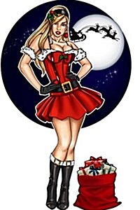 Pin-Up Girl Ready for Christmas Journal: 150 Page Lined Notebook/Diary (Paperback)