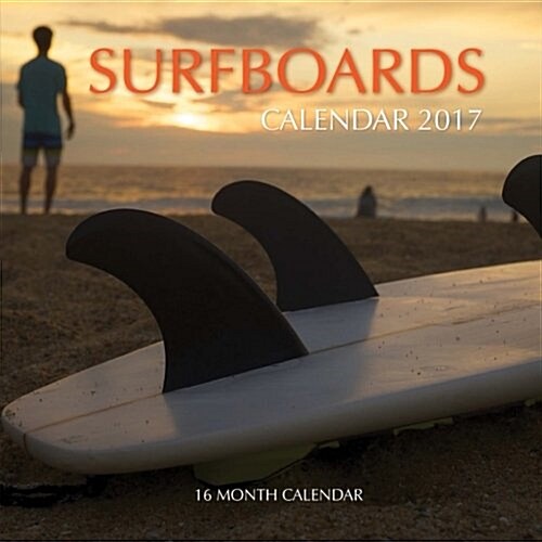 Surfboards Calendar 2017: 16 Month Calendar (Paperback)