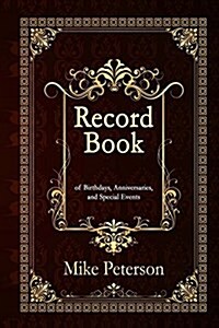 Record Book: Of Birthdays, Anniversaries, and Special Events of Birthdays, Anniversaries, and Special Events (with Additional Lines (Paperback)