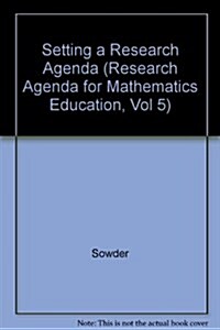 Setting a Research Agenda (Paperback)