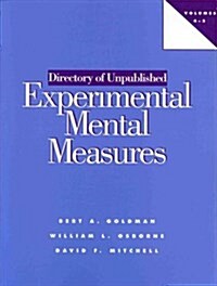 Directory of Unpublished Experimental Mental Measures (Paperback)