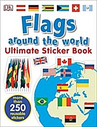 Ultimate Sticker Book: Flags Around the World (Paperback)