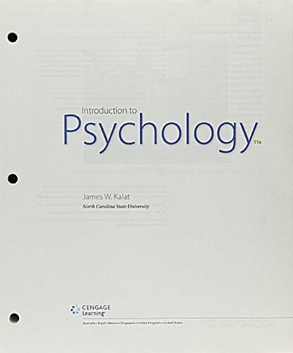 Introduction to Psychology + Lms Integrated for Mindtap Psychology, 1-term Access + Fall 2017 Activation Access (Loose Leaf, 11th, PCK)