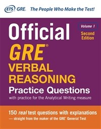 Official GRE Verbal Reasoning Practice Questions, Second Edition, Volume 1 (Paperback, 2)
