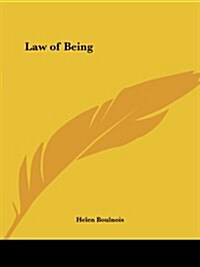 Law of Being (Paperback, 1920)