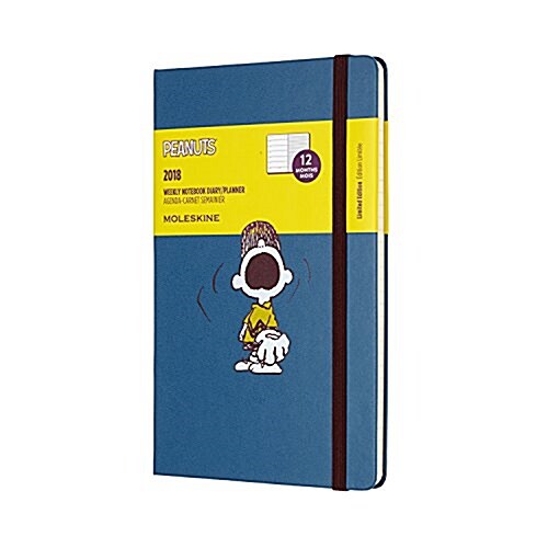 Moleskine Limited Edition Peanuts, 12 Month Weekly Planner, Large, Sapphire Blue (5 X 8.25) (Desk)
