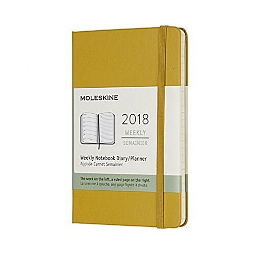 Moleskine 12 Month Weekly Planner, Pocket, Maple Yellow, Hard Cover (3.5 X 5.5) (Desk)
