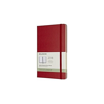 Moleskine 12 Month Weekly Planner, Large, Scarlet Red, Hard Cover (5 X 8.25) (Desk)