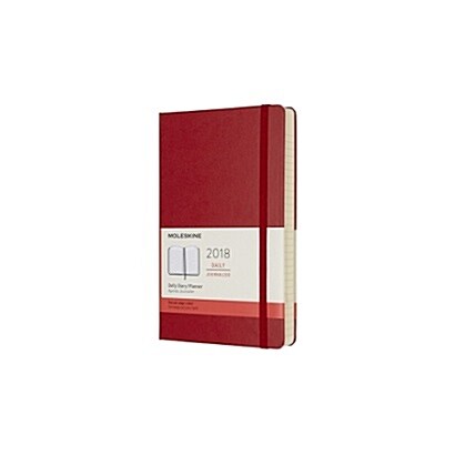 Moleskine 12 Month Daily Planner, Large, Scarlet Red, Hard Cover (5 X 8.25) (Desk)