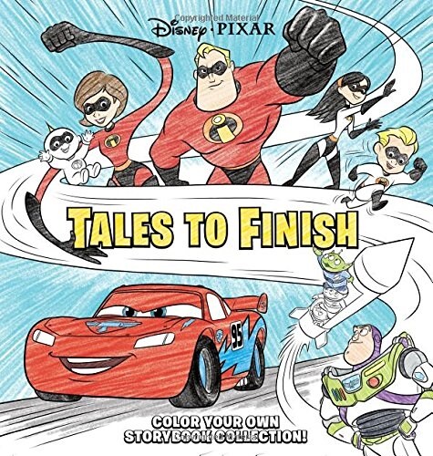 Disney Pixar Storybook Collection: Tales to Finish: Color Your Own Storybook Collection! (Hardcover)