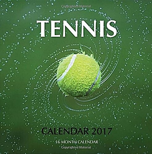 Tennis Calendar 2017: 16 Month Calendar (Paperback)