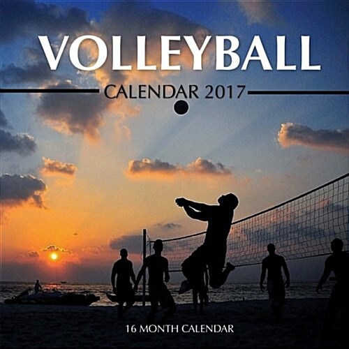 Volleyball Calendar 2017: 16 Month Calendar (Paperback)