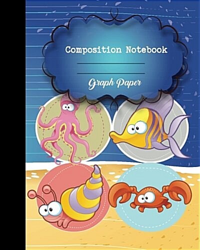 Graph Composition Notebook 8 x 10,120 Pages, Animal Potter style seamless: Composition Notebook for College School/Teacher/Office/Student (Paperback)