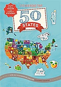 Sticker Road Trip: 50 States (Paperback)