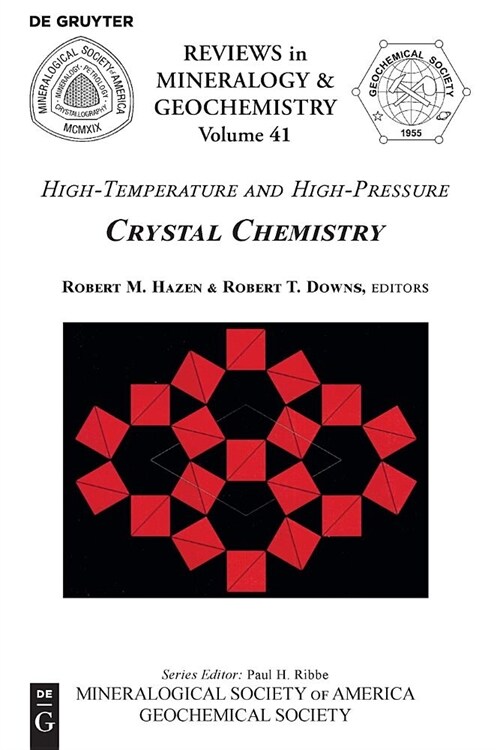 High-Temperature and High Pressure Crystal Chemistry (Paperback)