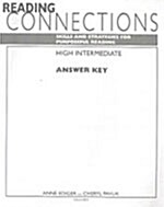 Reading Connections High intermediate: Answer Key (paperback)