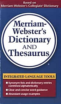 [중고] Merriam-Webster‘s Dictionary and Thesaurus (Mass Market Paperback)