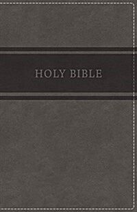 KJV, Deluxe Gift Bible, Imitation Leather, Gray, Red Letter Edition (Imitation Leather)
