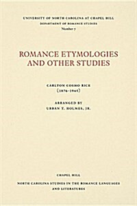 Romance Etymologies and Other Studies (Paperback)