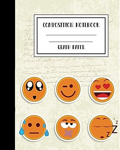 Graph Grid Emoji School Homework: Undated Daily/Weekly Assignment/Homework: Softcover Journal, College Ruled, 8x10 Workbook for School, Office or Pe (Paperback)