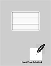 Graph Paper Sketchbook: 1/2 Inch Rule, 96 Pages (Paperback)