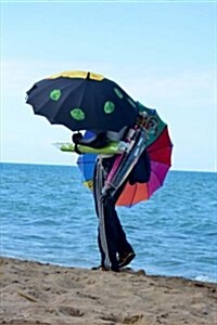 An Umbrella Peddler on the Beach: Blank 150 Page Lined Journal for Your Thoughts, Ideas, and Inspiration (Paperback)