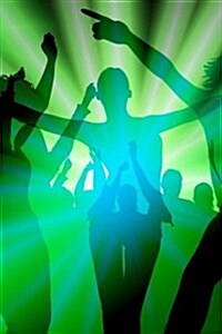 Silhouette of Dancers in Green: Blank 150 Page Lined Journal for Your Thoughts, Ideas, and Inspiration (Paperback)