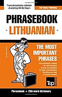 English-Lithuanian Phrasebook & 250-Word Mini Dictionary (Paperback)