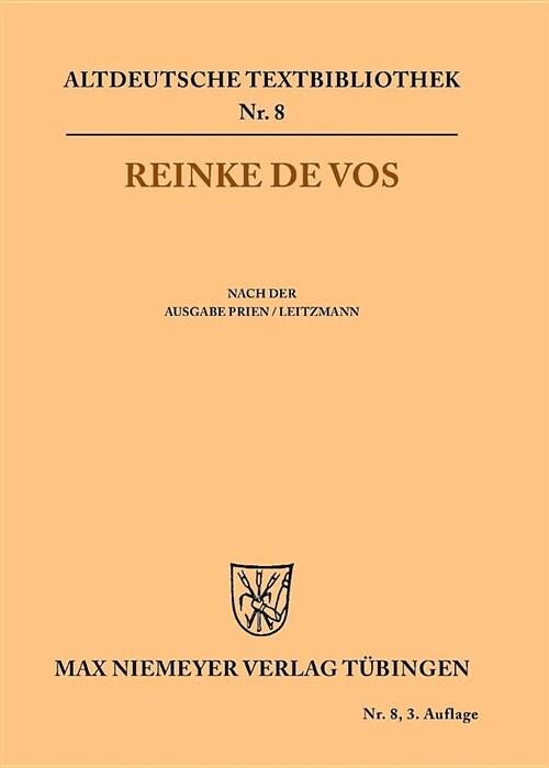 Reinke De Vos (Paperback, 3, 3., Durchgesehe)