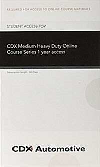 CDX Medium/Heavy Vehicle (1-Year) (Hardcover, 2)