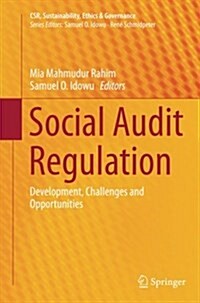 Social Audit Regulation: Development, Challenges and Opportunities (Paperback, Softcover Repri)