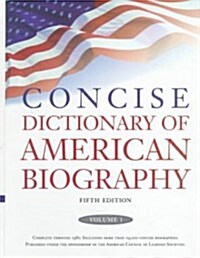 Concise Dictionary of American Biography (Hardcover, 5th)